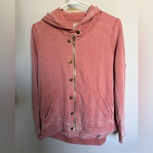 Chaser size small coral zip up sweatshirt